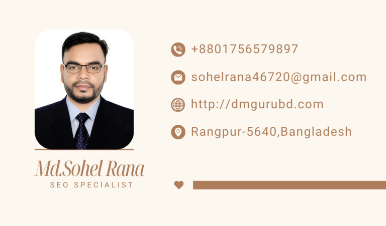 Md.Sohel Rana SEO Expert